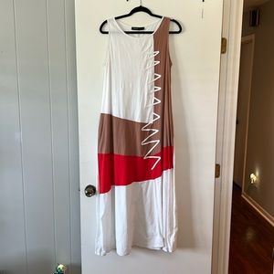Zanzea colorblock maxi dress